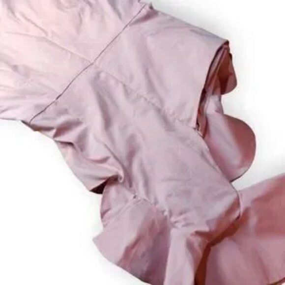 Bardot NWT Pink Chelsey Frill Ruffle Dress Large - Picture 13 of 14